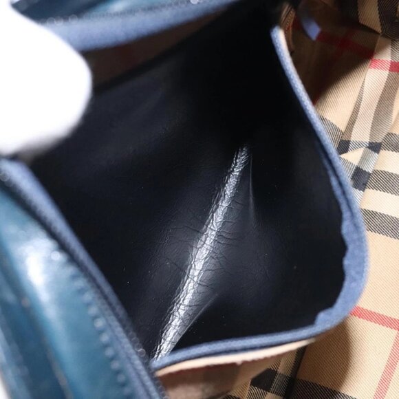 Burberrys Shoulder Bag Canvas Navy Auth ti2948 - Picture 11 of 16